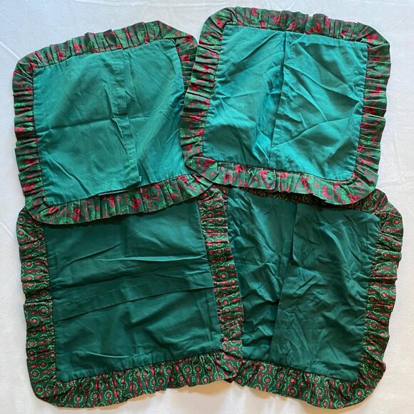 Christmas Pillow Slips Shams Holiday Decoration Xmas Decor 1990s Santa Claus - Picture 7 of 7